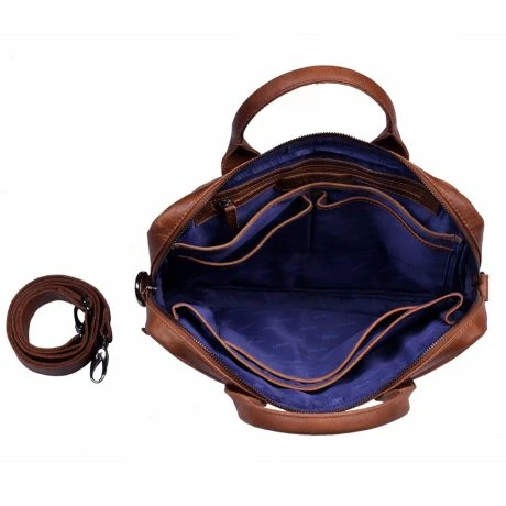 DSTRCT Fletcher Street Business Laptoptas 13.3'' Cognac 6 DSTRCT Fletcher Street Business Laptoptas 13.3'' Cognac - Afbeelding 4