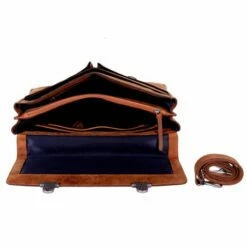 DSTRCT Wall Street A4 Business Aktetas Cognac -NL Rugzak Verkoopwinkel 076220 30 4