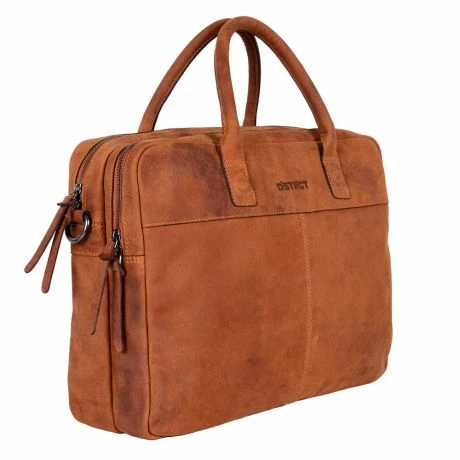DSTRCT Wall Street Business Laptoptas 15.6'' Cognac 4 DSTRCT Wall Street Business Laptoptas 15.6'' Cognac - Afbeelding 2