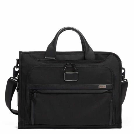 Tumi Alpha Slim Deluxe Brief Black 3 Tumi Alpha Slim Deluxe Brief Black