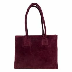Voorkant 34 DSTRCT Portland Road Shopper Laptoptas 15,6 Inch Maroon