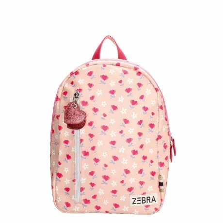Zebra Girls Rugzak M Flowers Pink 3 Zebra Girls Rugzak M Flowers Pink