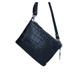 LouLou Essentiels Vintage Croco Crossbody Black -NL Rugzak Verkoopwinkel 19crossbody04s.001 001 3