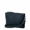 LouLou Essentiels Vintage Croco Crossbody Black