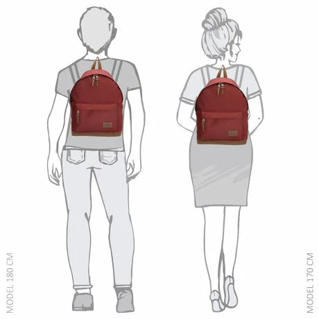 Enrico Benetti Santiago Rugtas 14" Bordeaux 7 Enrico Benetti Santiago Rugtas 14" Bordeaux - Afbeelding 6