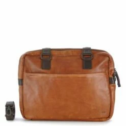 Voorkant 37 Bear Design Cow Lavato Leandro Laptoptas 15" Bruin