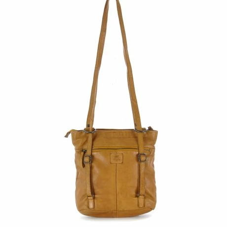 Bear Design Cow Lavato Sandy Schouder / Rugtas Geel 4 Bear Design Cow Lavato Sandy Schouder / Rugtas Geel - Afbeelding 2