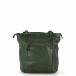 Voorkant 57 Bear Design Cow Lavato Sandy Schouder / Rugtas Groen