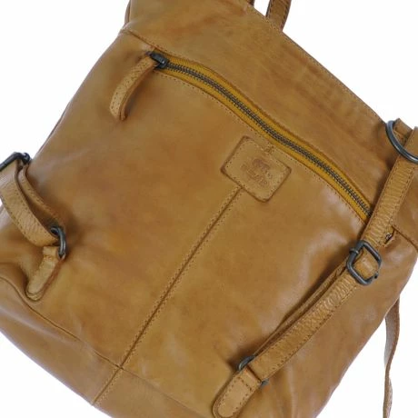 Bear Design Cow Lavato Sandy Schouder / Rugtas Geel 7 Bear Design Cow Lavato Sandy Schouder / Rugtas Geel - Afbeelding 5