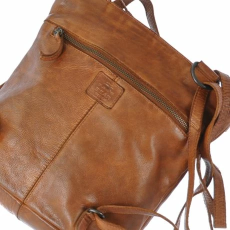 Bear Design Cow Lavato Sandy Schouder/ Rugtas Cognac 7 Bear Design Cow Lavato Sandy Schouder/ Rugtas Cognac - Afbeelding 5