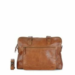 Voorkant 43 Bear Design Cow Lavato Lia Laptoptas 11" Cognac