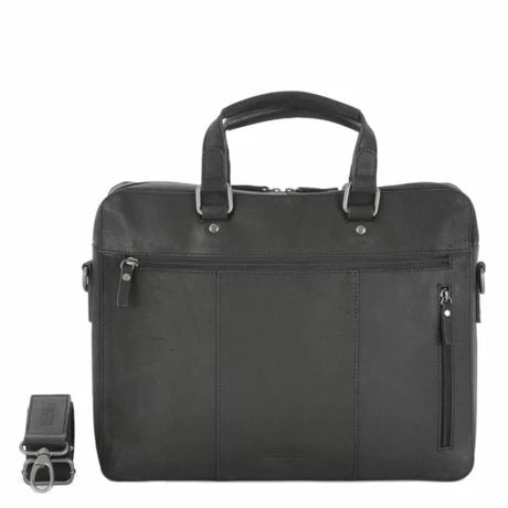 Leonhard Heyden Dakota Aktetas Black 4 Leonhard Heyden Dakota Aktetas Black - Afbeelding 2