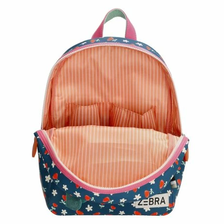 Zebra Girls Rugzak M Flowers Blue 7 Zebra Girls Rugzak M Flowers Blue - Afbeelding 5
