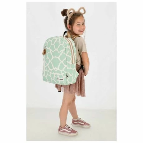 Zebra Girls Rugzak M Mint Giraf Print 4 Zebra Girls Rugzak M Mint Giraf Print - Afbeelding 2