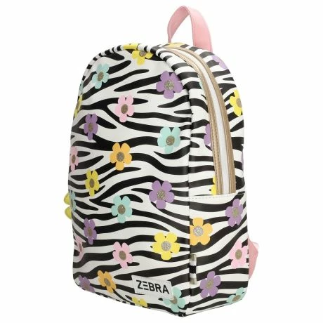 Zebra Girls Rugzak M Pleun Print Stripe Flowers 4 Zebra Girls Rugzak M Pleun Print Stripe Flowers - Afbeelding 2