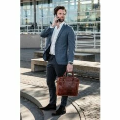 DSTRCT Premium Collection Laptopbag 14" Cognac -NL Rugzak Verkoopwinkel 230030 laptoptas 14 inch dstrct cognac 5 1 1