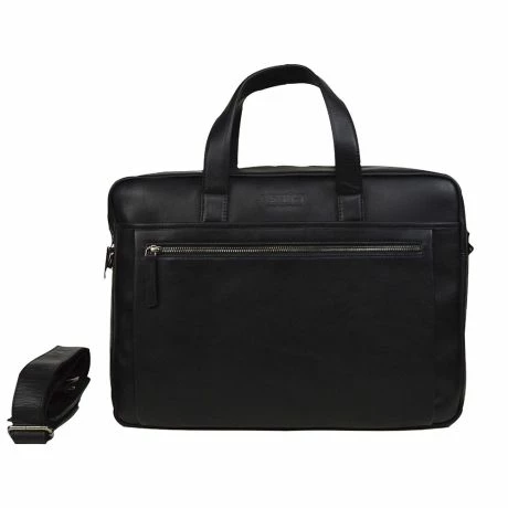 DSTRCT Premium Collection Laptopbag 2-vaks 15.6" Black 4 DSTRCT Premium Collection Laptopbag 2-vaks 15.6" Black - Afbeelding 2