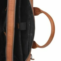 Plevier Flint Laptoptas 2-Vaks 15.6" Cognac -NL Rugzak Verkoopwinkel 351 3 flint laptoptas 156 inch binnenkant