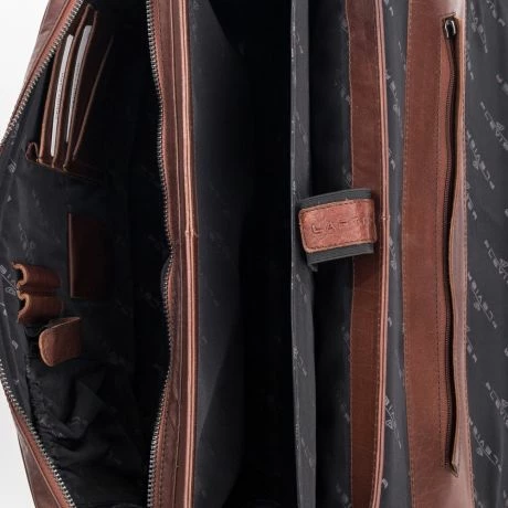 Plevier Quartz Aktetas 1-Vak 15.6" Bruin 6 Plevier Quartz Aktetas 1-Vak 15.6" Bruin - Afbeelding 4