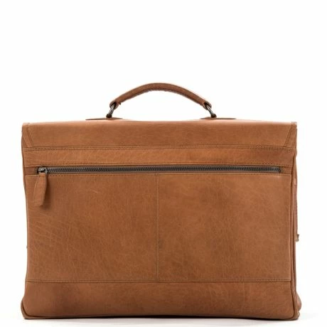 Plevier Quartz Aktetas 1-Vak 15.6" Cognac 5 Plevier Quartz Aktetas 1-Vak 15.6" Cognac - Afbeelding 3