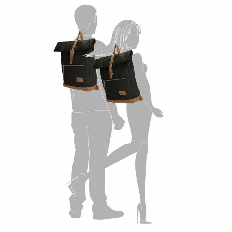 Enrico Benetti Santiago Rolltop Rugtas 15" Zwart 7 Enrico Benetti Santiago Rolltop Rugtas 15" Zwart - Afbeelding 5