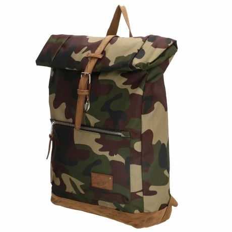 Enrico Benetti Santiago Rolltop Rugtas 15" Camouflage 4 Enrico Benetti Santiago Rolltop Rugtas 15" Camouflage - Afbeelding 2