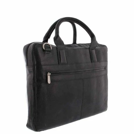 Plevier Urban Brooklyn Laptoptas Toploader 15.6" Black 4 Plevier Urban Brooklyn Laptoptas Toploader 15.6" Black - Afbeelding 2