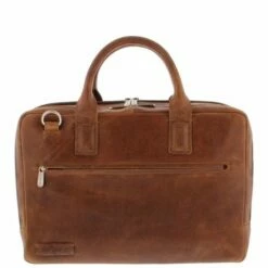Plevier Sandyford Laptoptas 2-Vaks 15.6" Cognac