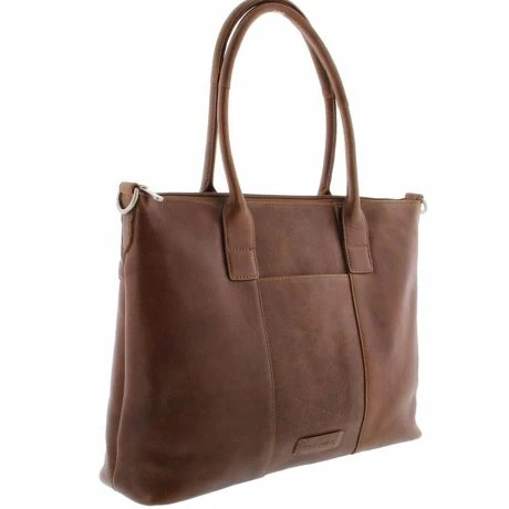 Plevier Parramatta Laptop Tote Bag Damestas 15.6" Cognac 4 Plevier Parramatta Laptop Tote Bag Damestas 15.6" Cognac - Afbeelding 2