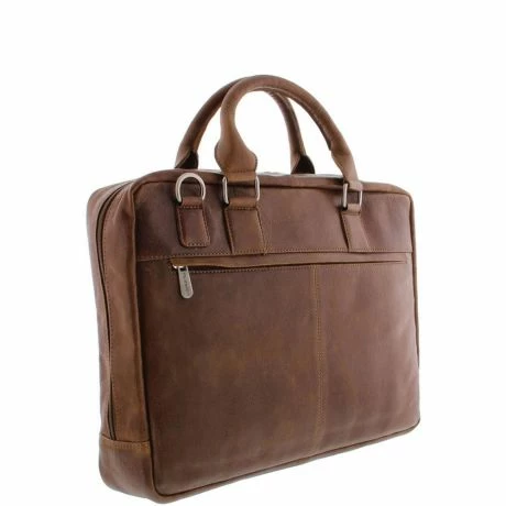Plevier Urban Surrey Laptoptas 1-Vaks 17.3" Cognac 5 Plevier Urban Surrey Laptoptas 1-Vaks 17.3" Cognac - Afbeelding 3