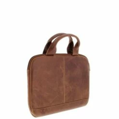 Plevier Akasaka Laptopbag Organizer 14" Cognac -NL Rugzak Verkoopwinkel 492 3 cognac zijkant achter