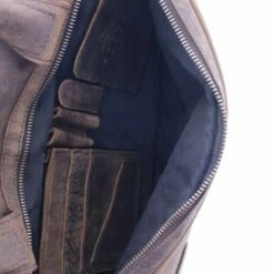 Plevier Retro Bell Laptoptas 2-Vaks 13-15" Dark Brown 12 Plevier Retro Bell Laptoptas 2-Vaks 13-15" Dark Brown -NL Rugzak Verkoopwinkel 554 2 binnenkant02