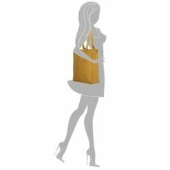 Enrico Benetti Metz Shopper 14" Okergeel -NL Rugzak Verkoopwinkel 66435 114 silhouette