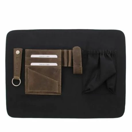 Plevier Skye Leren Dames Laptoptas 14" Taupe 7 Plevier Skye Leren Dames Laptoptas 14" Taupe - Afbeelding 5