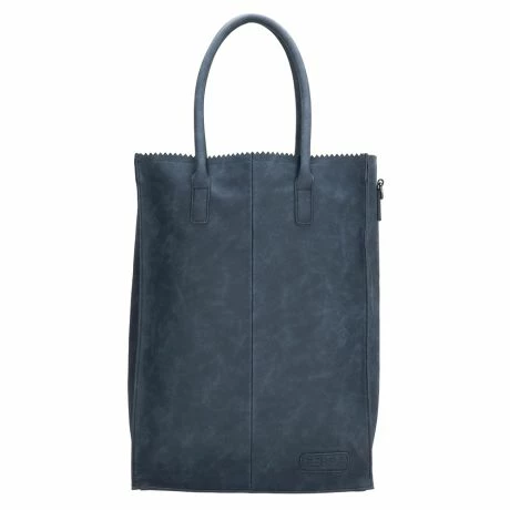 Zebra Natural Bag Rosa XL Shopper Jeansblauw 4 Zebra Natural Bag Rosa XL Shopper Jeansblauw - Afbeelding 2