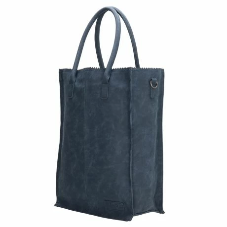 Zebra Natural Bag Rosa XL Shopper Jeansblauw 6 Zebra Natural Bag Rosa XL Shopper Jeansblauw - Afbeelding 4