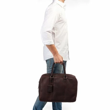 Burkely Antique Avery Worker 15.6" Brown 7 Burkely Antique Avery Worker 15.6" Brown - Afbeelding 5