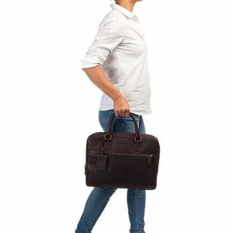 Burkely Antique Avery Laptopbag 13.3" Brown 9 Burkely Antique Avery Laptopbag 13.3" Brown - Afbeelding 7