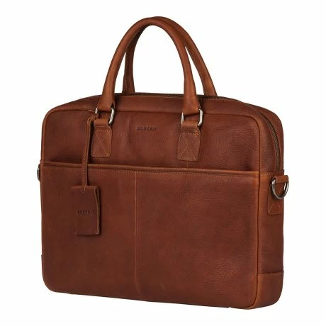 Burkely Antique Avery Laptopbag 15" Cognac 4 Burkely Antique Avery Laptopbag 15" Cognac - Afbeelding 2