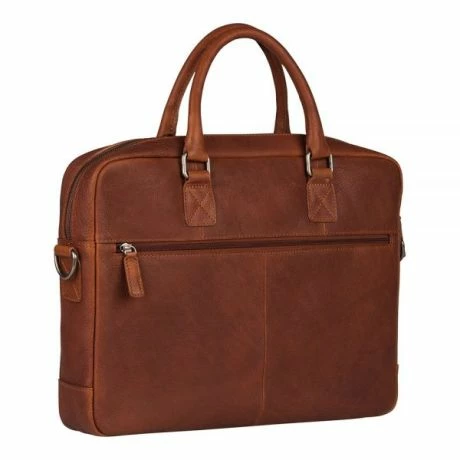 Burkely Antique Avery Laptopbag 15" Cognac 5 Burkely Antique Avery Laptopbag 15" Cognac - Afbeelding 3