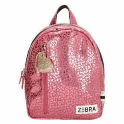 Zebra Girls Rugzak S Zebra Pink Metallic Leopard