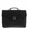 Plevier Decca Leren Aktentas 2-Vaks 17.3" Zwart -NL Rugzak Verkoopwinkel 859 1 voor decca