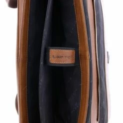 Plevier Decca Leren Aktentas 2-Vaks 17.3" Bruin -NL Rugzak Verkoopwinkel 859 2 binnenkant 1