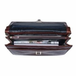 Leonhard Heyden Cambridge Medium Aktetas Red Brown -NL Rugzak Verkoopwinkel 905251 0 aktenmappe 2f of