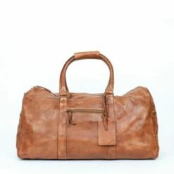Bear Design Ruben Leren Weekendtas Cognac