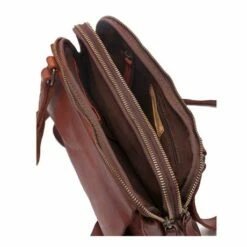 Biba Boston Multizipper Shoulder Bag Black -NL Rugzak Verkoopwinkel bt15 open