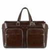 Piquadro Black Square Weekender Duffle Laptop 15" Mahogany -NL Rugzak Verkoopwinkel bv4342b2 mo 1 1