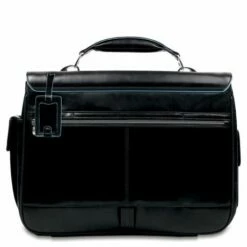 Piquadro Blue Square Computer Briefcase 15.6" Black -NL Rugzak Verkoopwinkel ca1068b2 n dett2 1 1