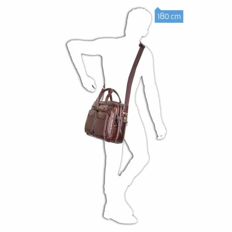 Piquadro Blue Square Expandable Computer Case 15" Mahogany 9 Piquadro Blue Square Expandable Computer Case 15" Mahogany - Afbeelding 7