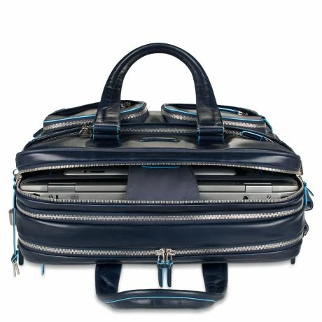 Piquadro Blue Square Expandable Computer Case 15" Mahogany 4 Piquadro Blue Square Expandable Computer Case 15" Mahogany - Afbeelding 2